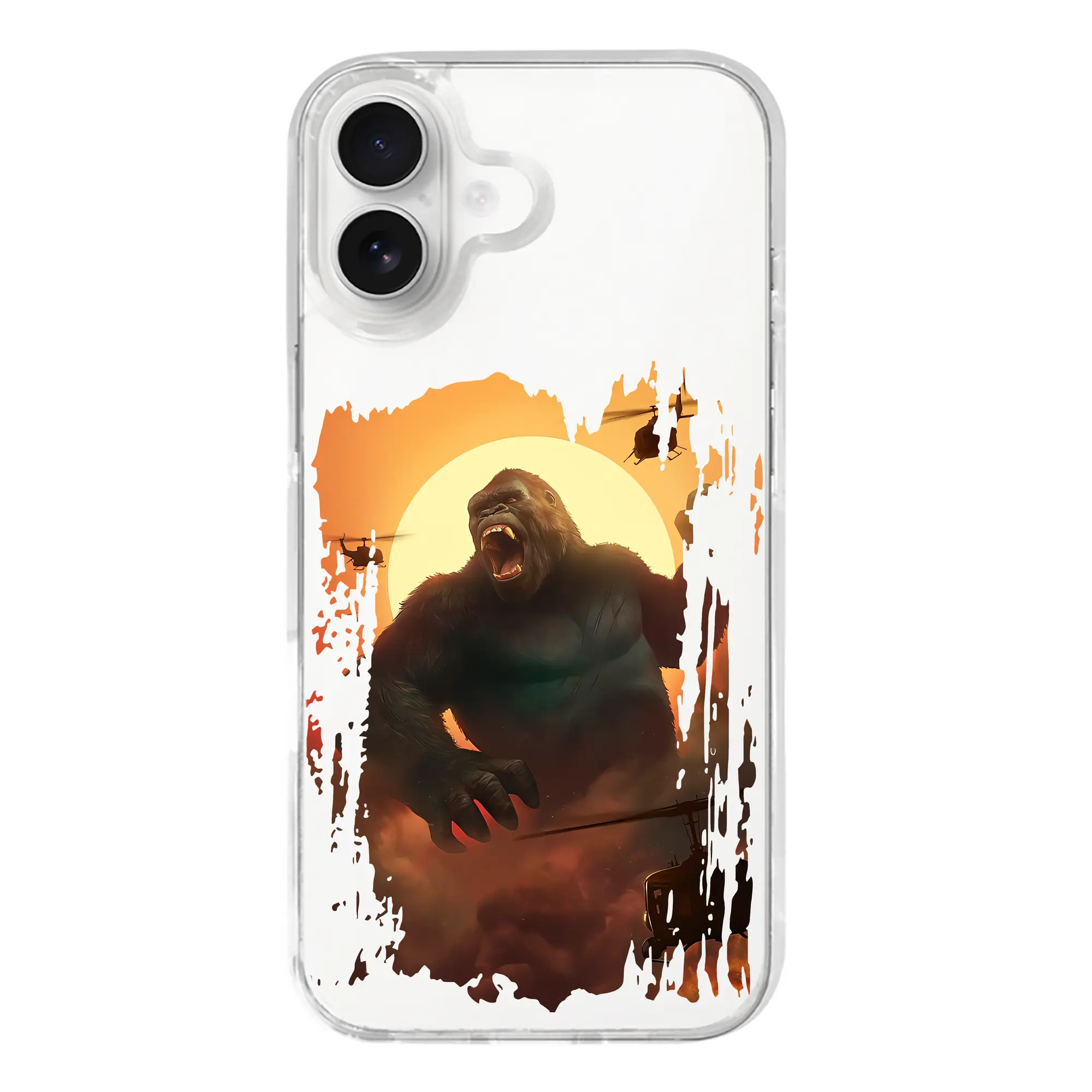 ゴジラ グッズ,キングコング - iPhone 17シリーズ 透明スマホケース – 薄型・耐衝撃・精密フィット保護カバー